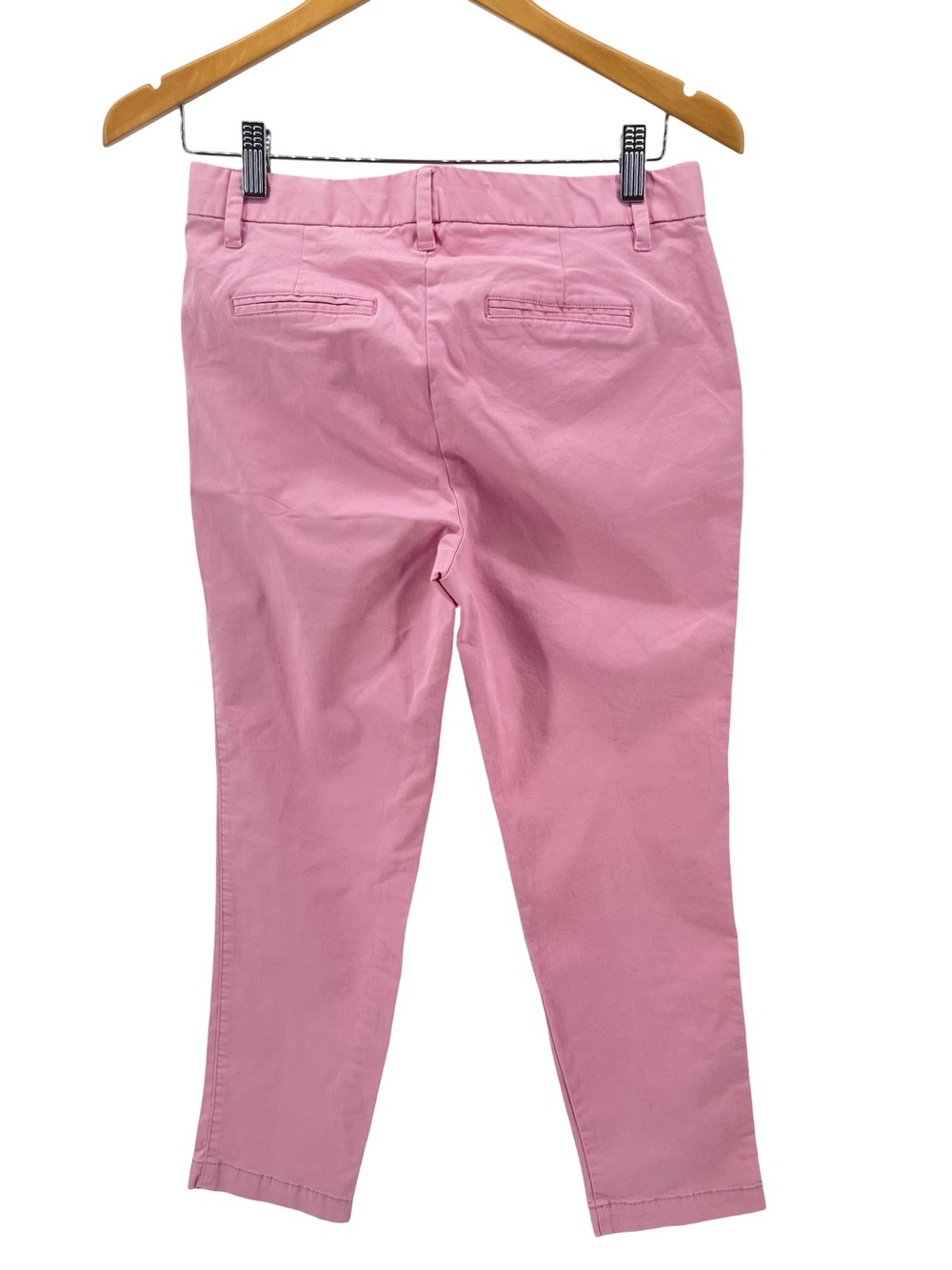 Gap Slim City Crop Pants Pink Stretch Cotton Ankle Chinos Size 2 - Picture 3 of 10